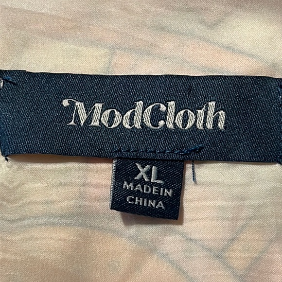 ModCloth Yellow Fits of Bliss Maxi Wrap Dress Retro Printed Size XL - Picture 5 of 12